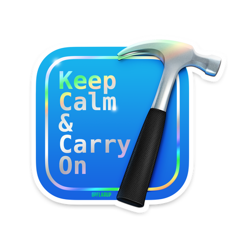 Keep Calm Xcode Sticker