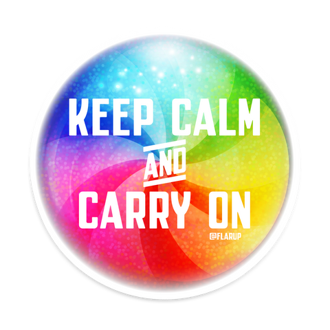 Keep Calm Spinner Sticker
